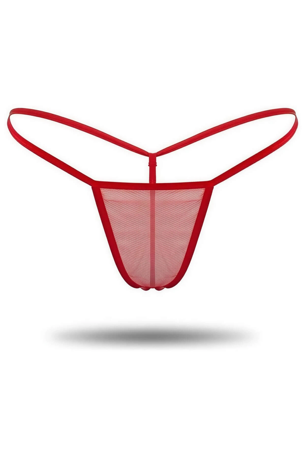 3'lü Renkli Transparan Tül String Tanga