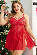 Kırmızı Dantel Babydoll