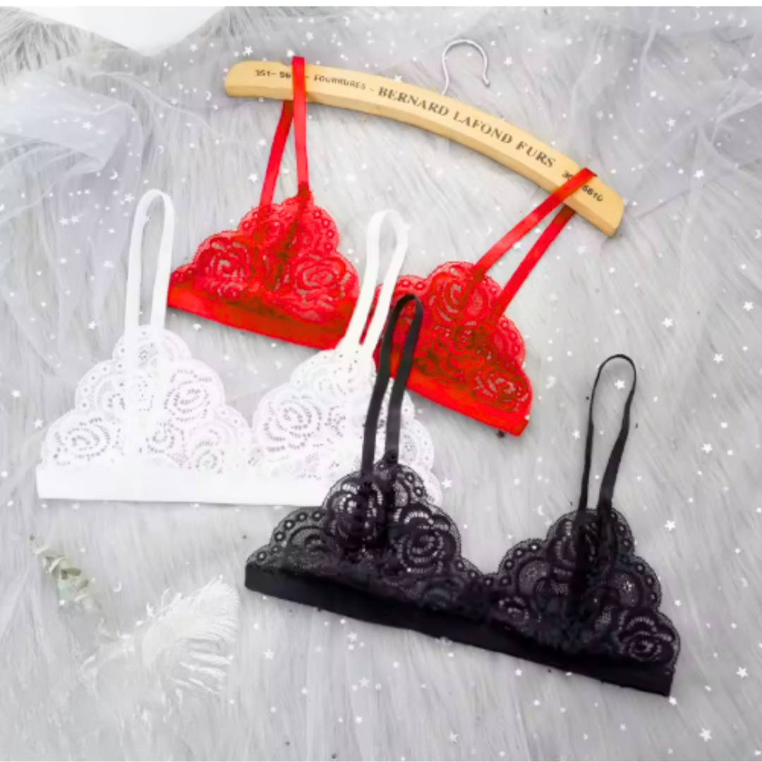 Büyük Beden Fantezi 3'lü Seksi Dantel Sütyen Seti TG279257-B