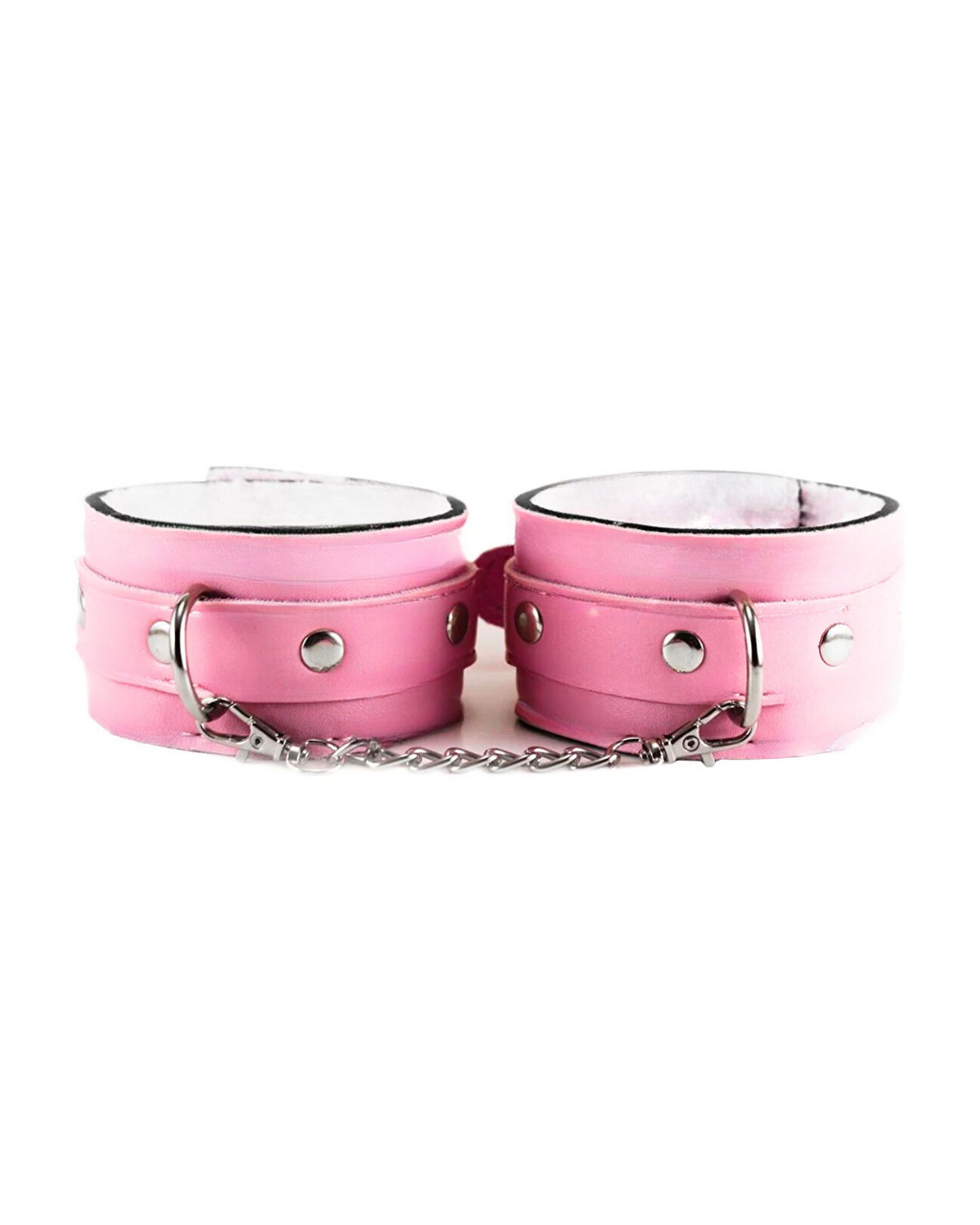 Fantezi Deri Seksi Pembe Kedi Maske Kelepçe Kırbaç Seti ( 3'lü set)