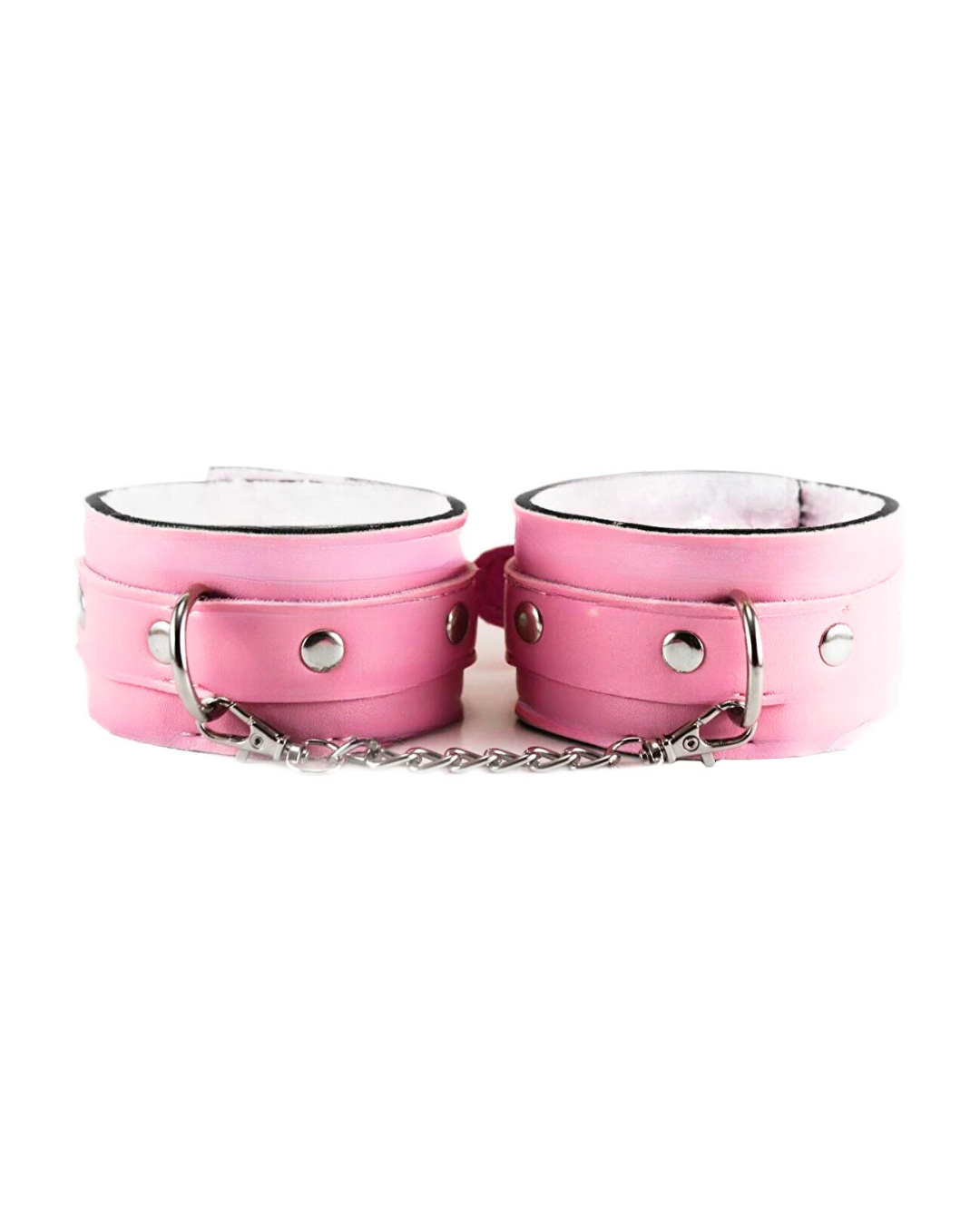 Fantezi Deri Seksi Pembe Kedi Maske Kelepçe Kırbaç Seti ( 3'lü set)