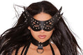 Fantazi Sivri Uçlu Seksi Deri Metalli Maske TG275404-1